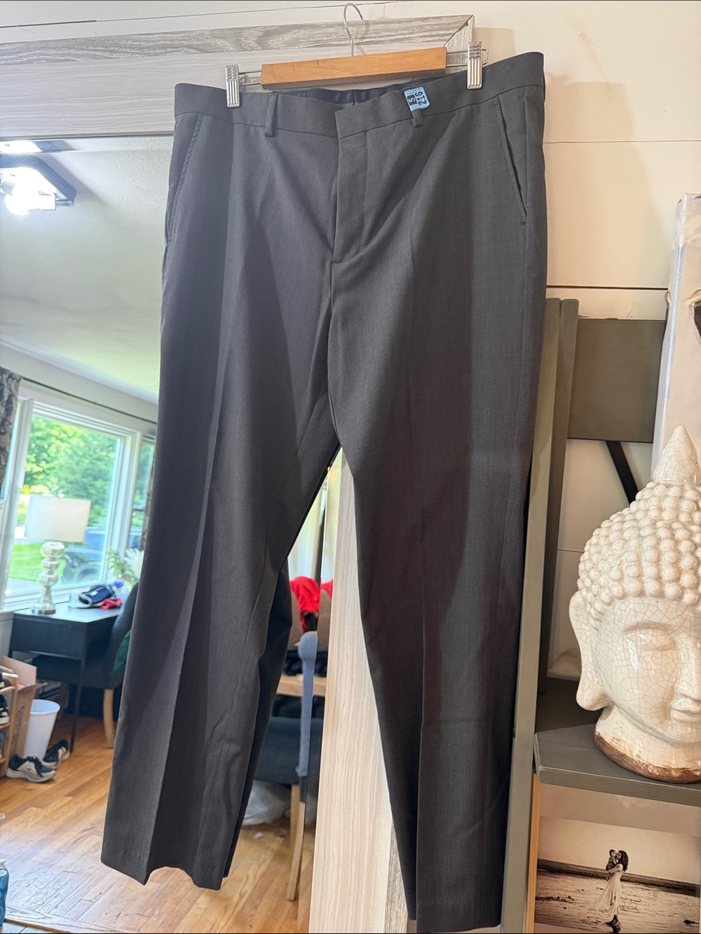 English Laundry Black Men's Dress Pants - Tailored Straight Leg